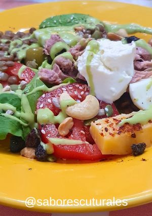 Una foto de 🥗 Ensalada de lentejas bien fresca para el verano 😋