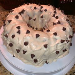 Milk Chocolate Cake with Cream Cheese Icing A picture of Milk Chocolate Cake with Cream Cheese Icing.