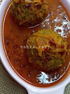 عکسی از دستور کوفته با سبزی خشک