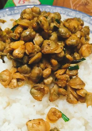 Hình của món Hến xào mặn.