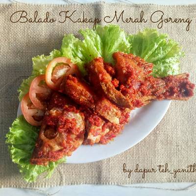 Resep Balado Ikan Kakap Merah Goreng Oleh Teh Yanithea Cookpad