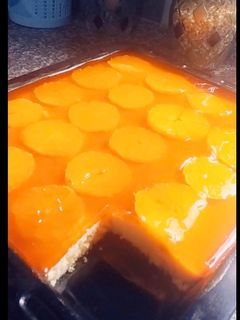 صورة لوصفة كيكة البرتقال بجلي ✨