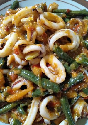 Foto resep Cumi sayur pedas manis