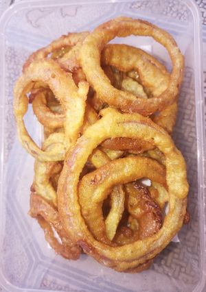 Onion rings ainihin hoton girkin
