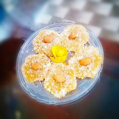 Mango jelly dessert A picture of Mango jelly dessert.