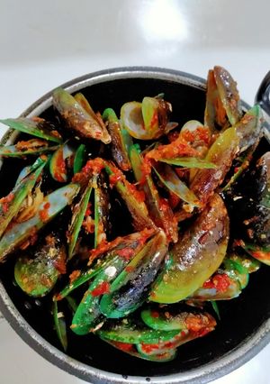 Foto resep Kerang hijau pedas mantul