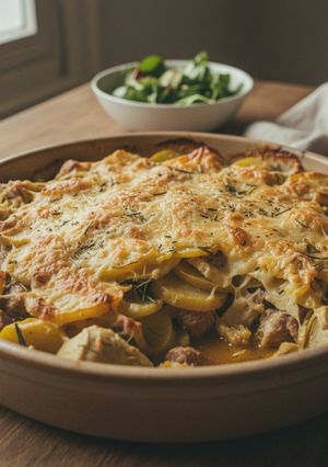 A picture of Lamb and Artichoke Gratin.