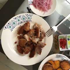 Una foto de Chicharrón de chancho