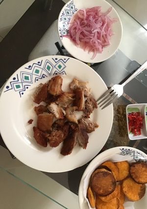 Una foto de Chicharrón de chancho