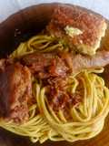 Tallarín de pollo casero