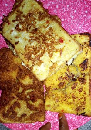 A picture of Fried Bread with Egg.