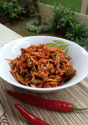 Foto resep Balado teri pete