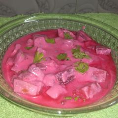 A picture of Healthy Veggie Raita.