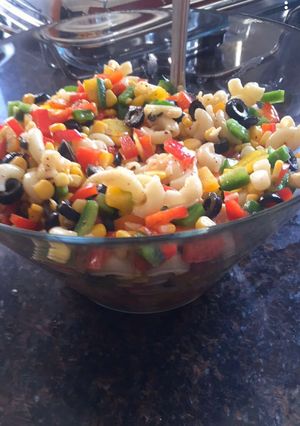صورة لوصفة سلطة المعكرونة الباردة 🥗🍀🥬