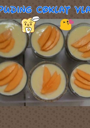 Foto resep Puding coklat vla