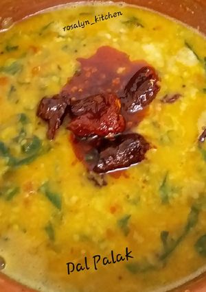 A picture of Dal Palak (Spinach Dal).