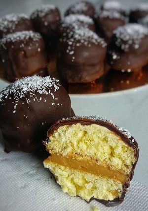 O poză a rețetei Biscuiți cu caramel și ciocolată.