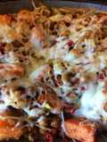 Flaming Cheesy Sweet Potato Fries