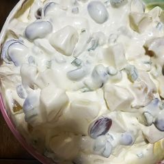 A picture of Apple, Grape and Pineapple Salad.