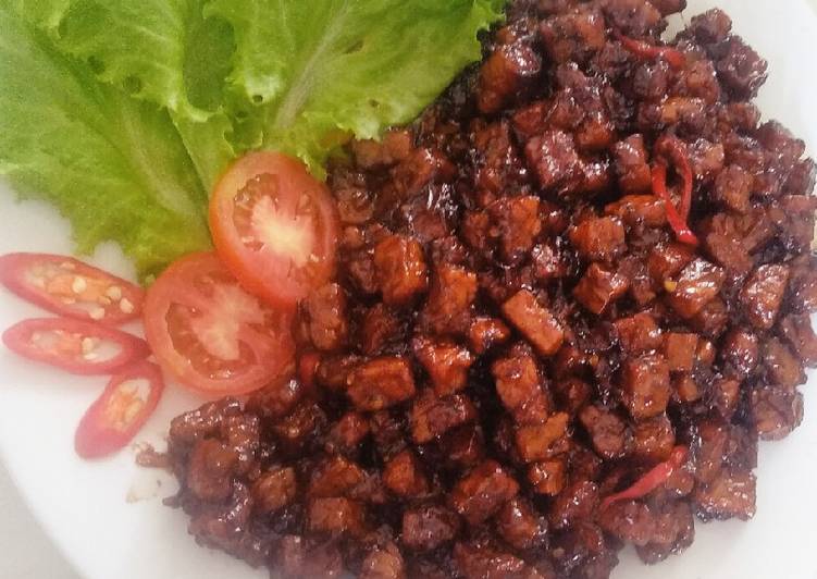 Bahan meracik Tempe Kecap Manis Pedas Anti Gagal
