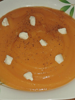 Una foto de Puré de calabaza