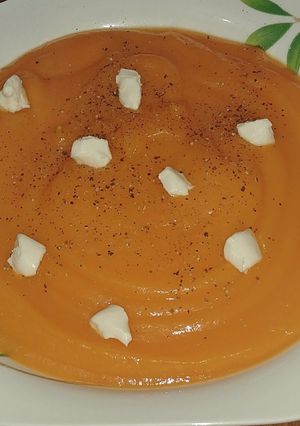 Una foto de Puré de calabaza