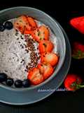 Greek yogurt chia seeds  bowl