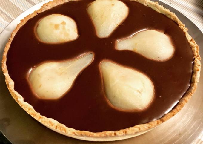 Tarte poire chocolat