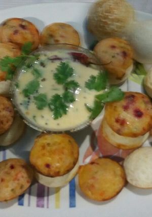 A picture of Semolina vegetable appe.