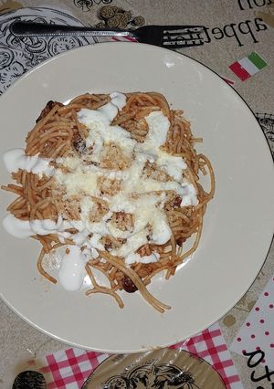 Una foto de Espagueti con salchichas