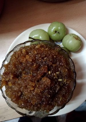 A picture of Amla ki Meethi Chutney.