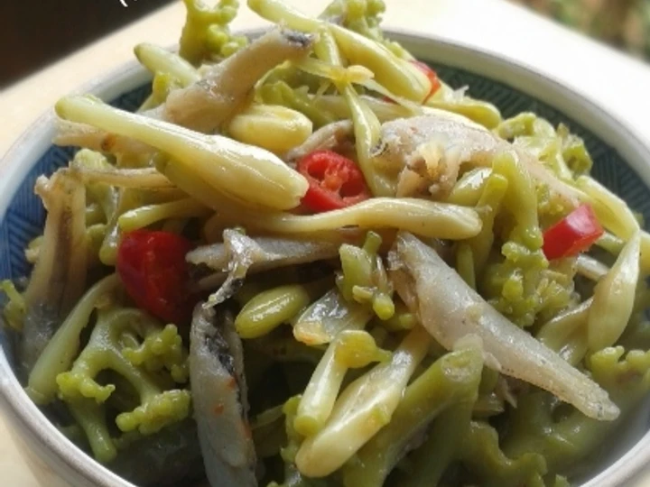 Langkah Gampang Membuat Resep Oseng Kembang Kates/Pepaya Teri Jengki yang  Bikin Ketagihan Anti Ribet, Sempurna