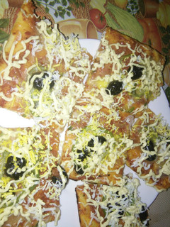 صورة لوصفة بيتزا
