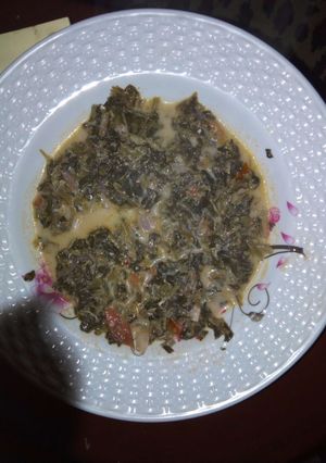 A picture of Mboga kienyeji stew.