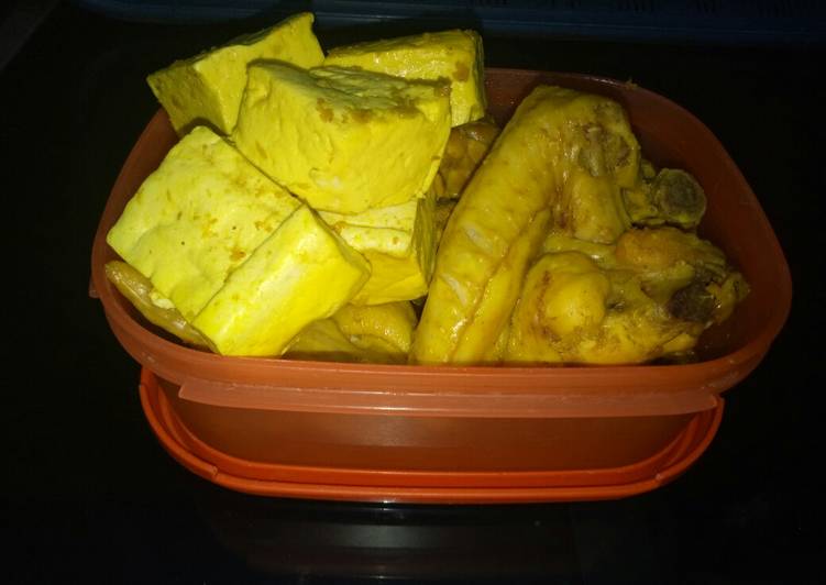 Ungkep Tahu dan Ayam