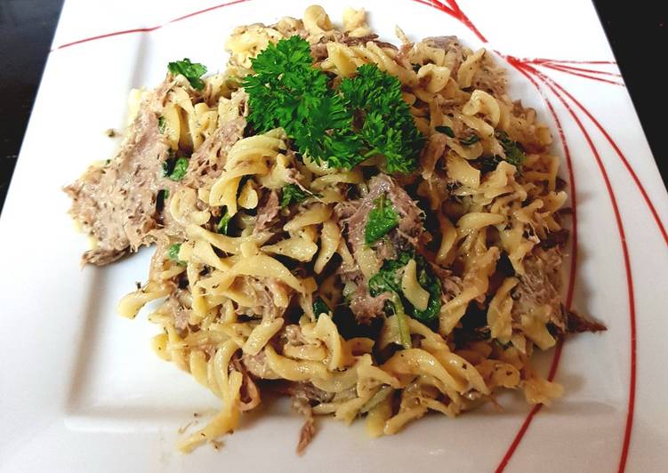 Step-by-Step Guide to Prepare Favorite My Lamb Pasta with Yogurt & Mint Sauce. 😍