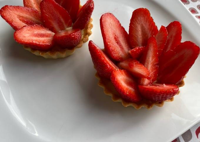 Recette Parfait Tartelettes aux fraises