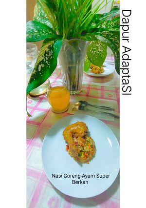 Foto resep Nasi Goreng Special Istimewa Ayam Super Berkah🙏🏻😇🤍👍🏻