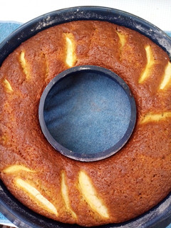 Una foto de Bizcocho de manzana rápido