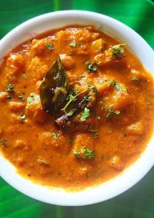 A picture of Pumpkin curry.