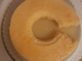 Flan de polenta y coco