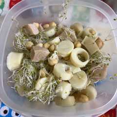 Una foto de Ensalada de caracol con palmito