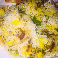 A picture of Mutton biryani.