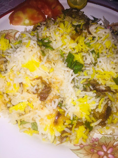 A picture of Mutton biryani.