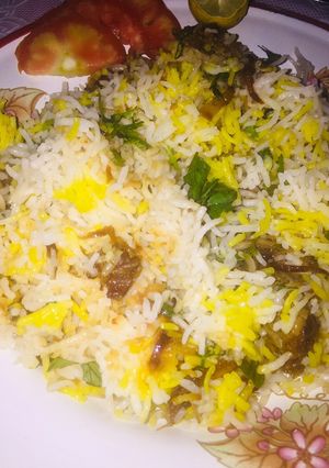 A picture of Mutton biryani.