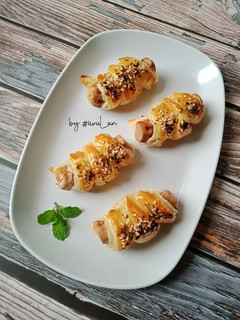 Foto resep Croisant Puff Pastry Isi Sosis