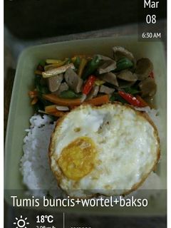 Foto resep Tumis buncis, wortel, bakso
