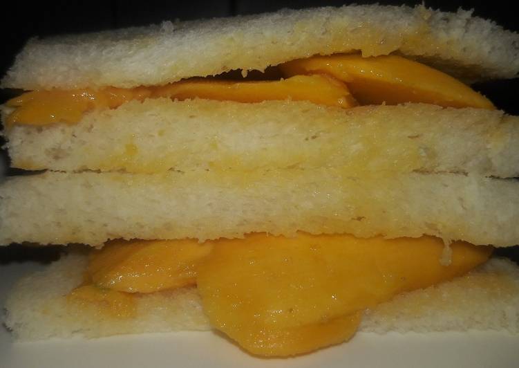 Recipe of Homemade Mango Malai sandwich