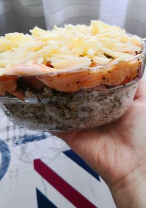 Foto resep Nasi Salmon Sosis Mentai Airfryer