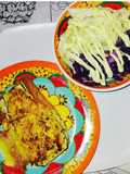 ~ Zucchini relleno con panceta y queso ~